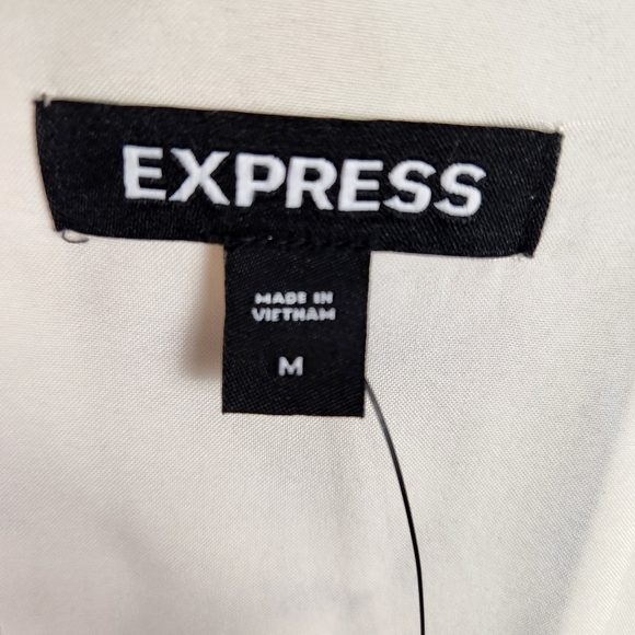 EUC LN Express Floral Square Neck Tiered Poplin Maxi Dress Size Medium #0457 - Picture 11 of 12